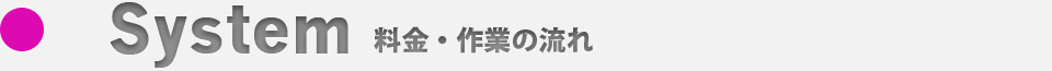 料金・作業の流れ